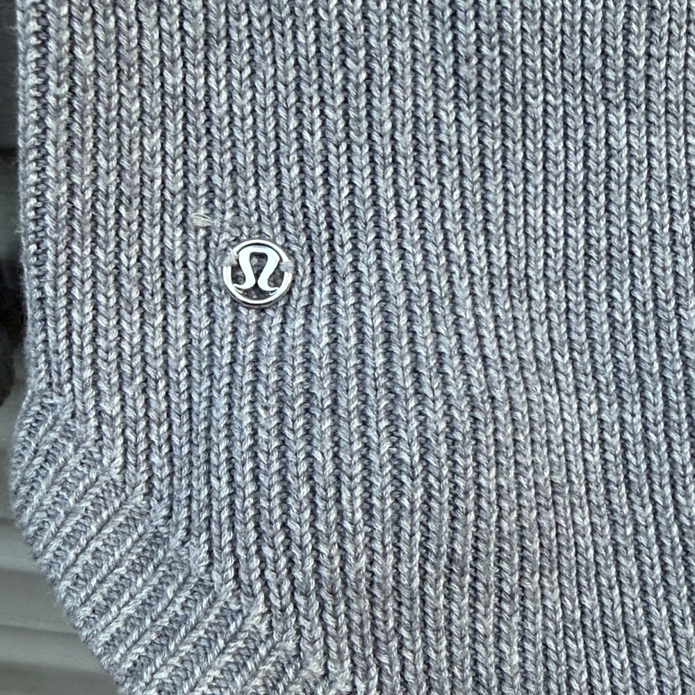 Lululemon | Ribbed Gray Sweater Top - Picture 3 of 4